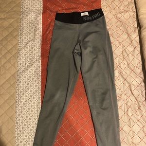 Nike pro gray full leggings